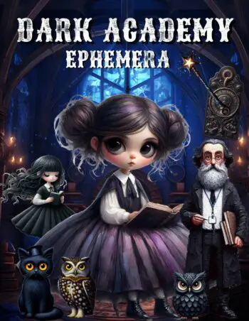 Dark Academy Ephemera Book