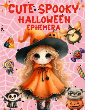 Cute Spooky Halloween Ephemera Book