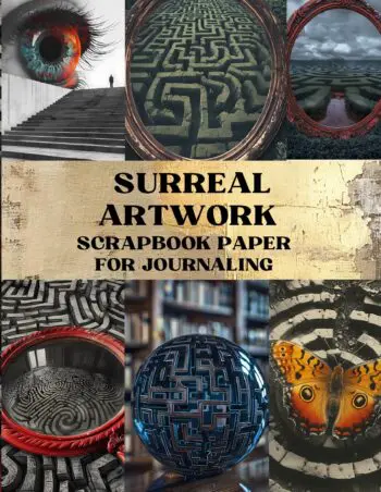 Surreal Artwork Scrapbook Paper
