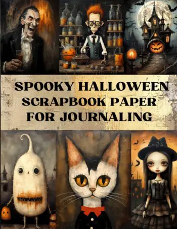Spooky Halloween Scrapbook Paper