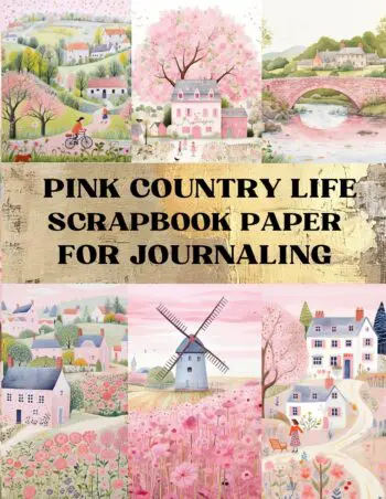 Pink Country Life Scrapbook Paper