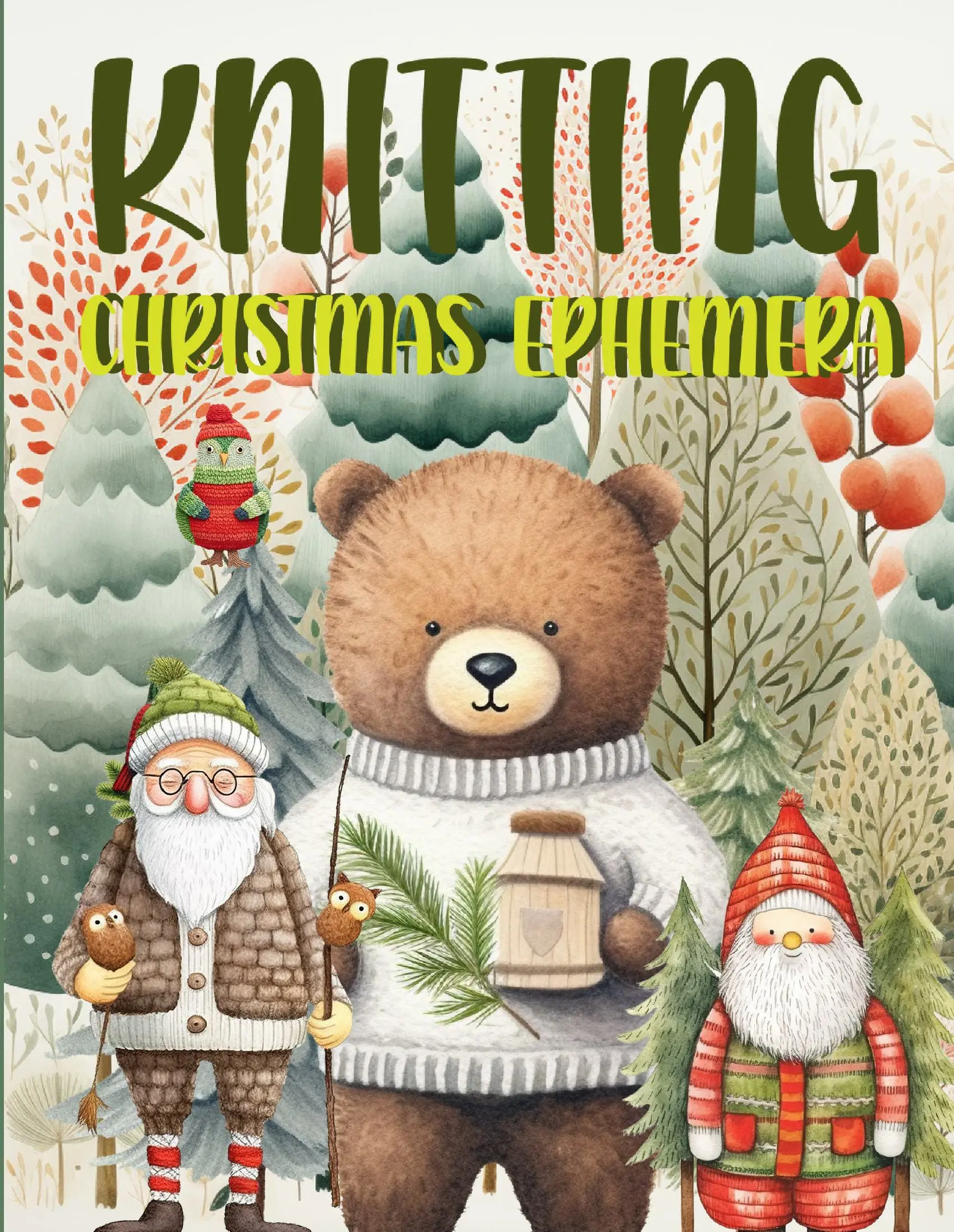 Knitting Christmas Ephemera Book