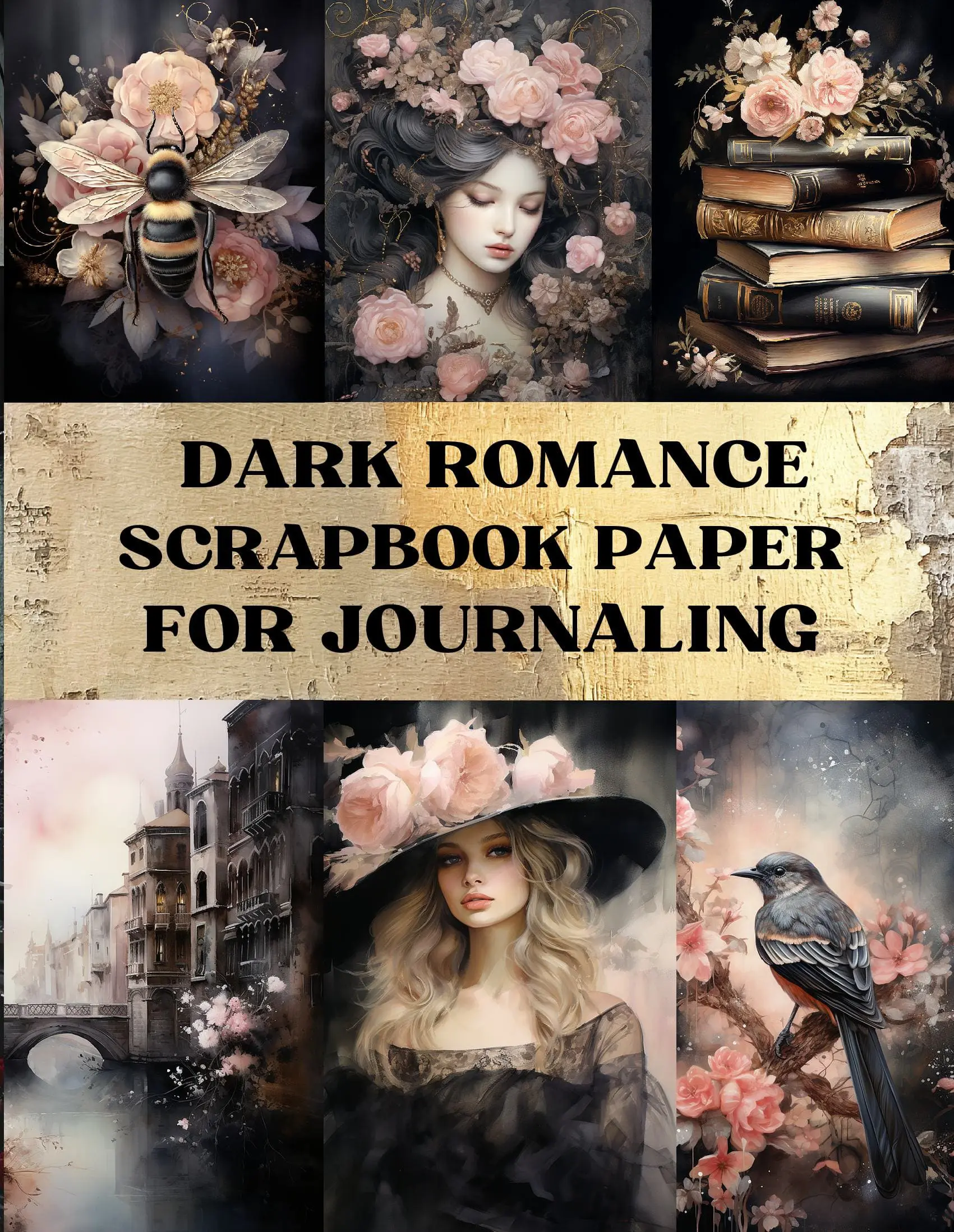 Dark Romance Scrapbook Paper
