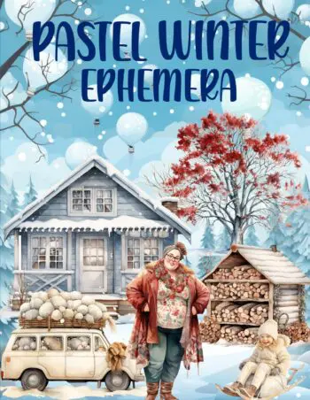 Pastel Winter Ephemera Book