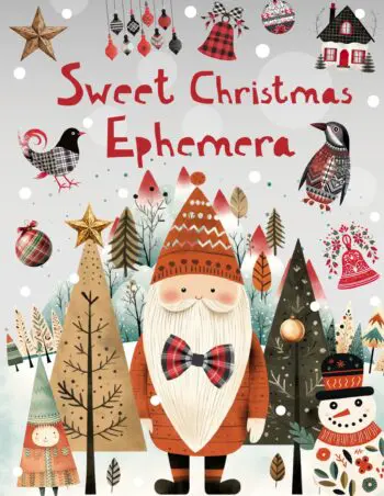 Sweet Christmas Ephemera Book