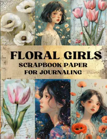 Floral Girls Scrapbook Paper