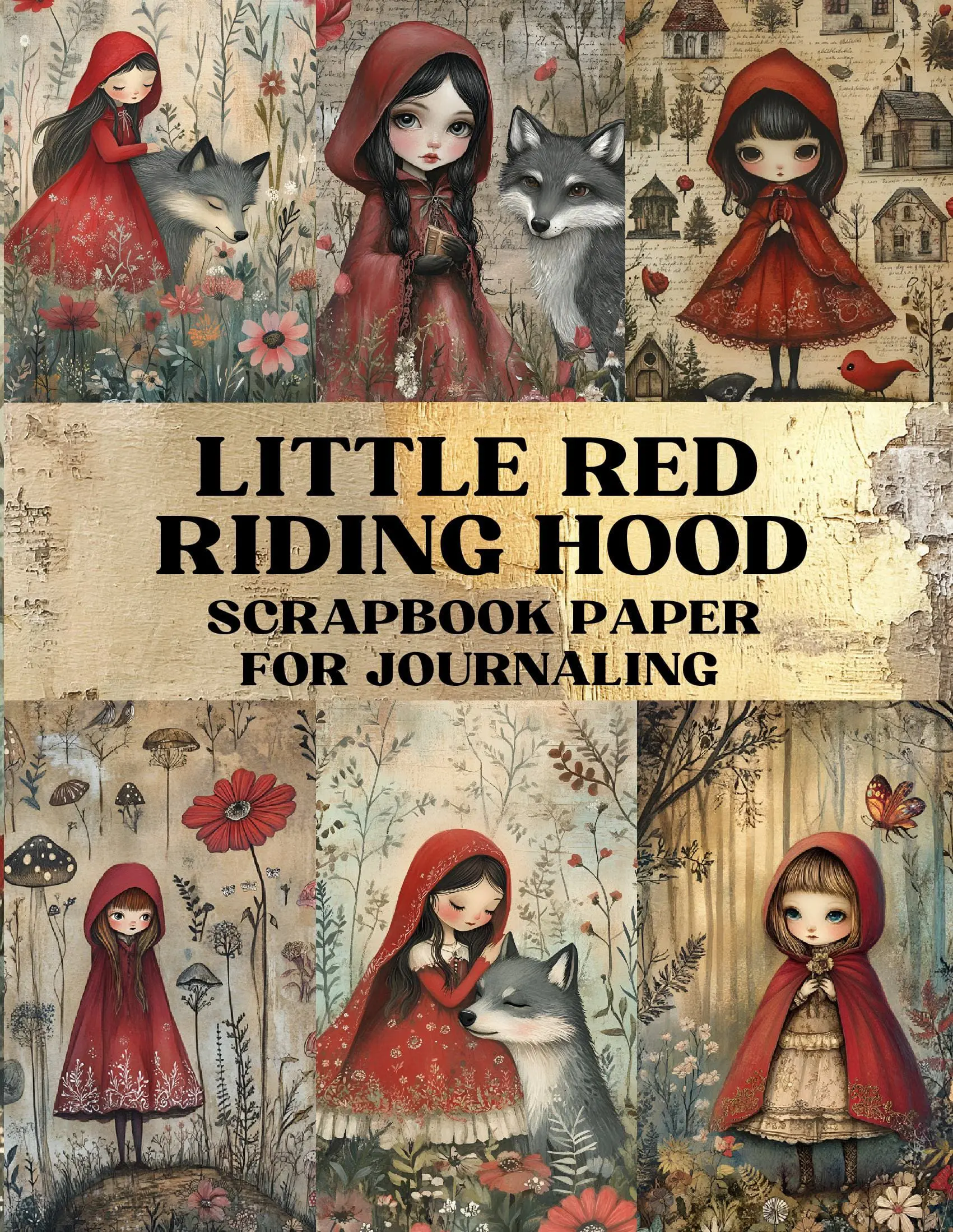 Little Red Riding Hood Scrapbook Paper