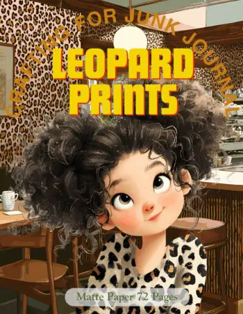 Crafting for Junk Journals Leopard Prints Ephemera Book