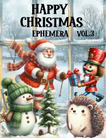 Happy Christmas Ephemera Book Vol.3