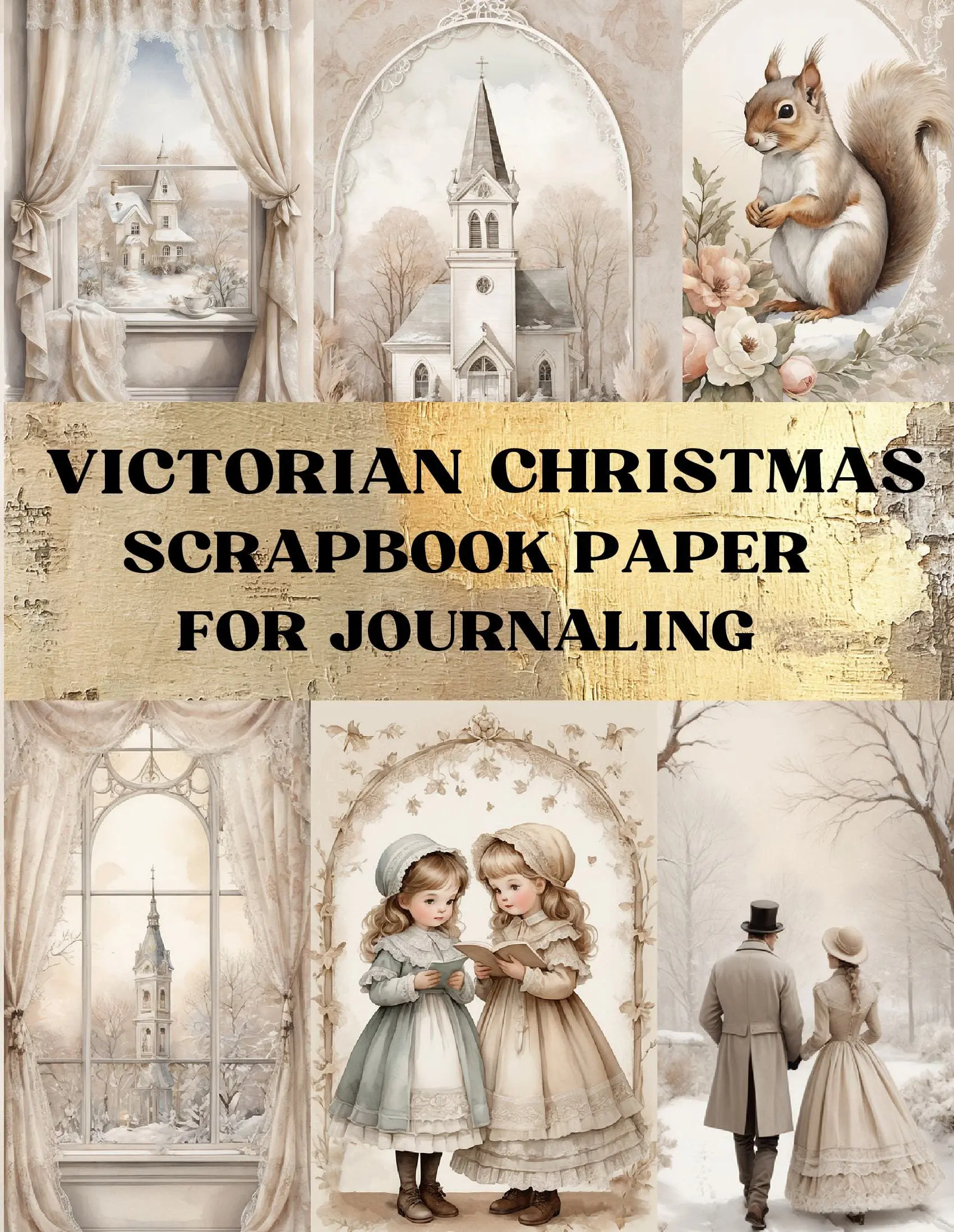 Victorian Christmas Scrapbook Paper