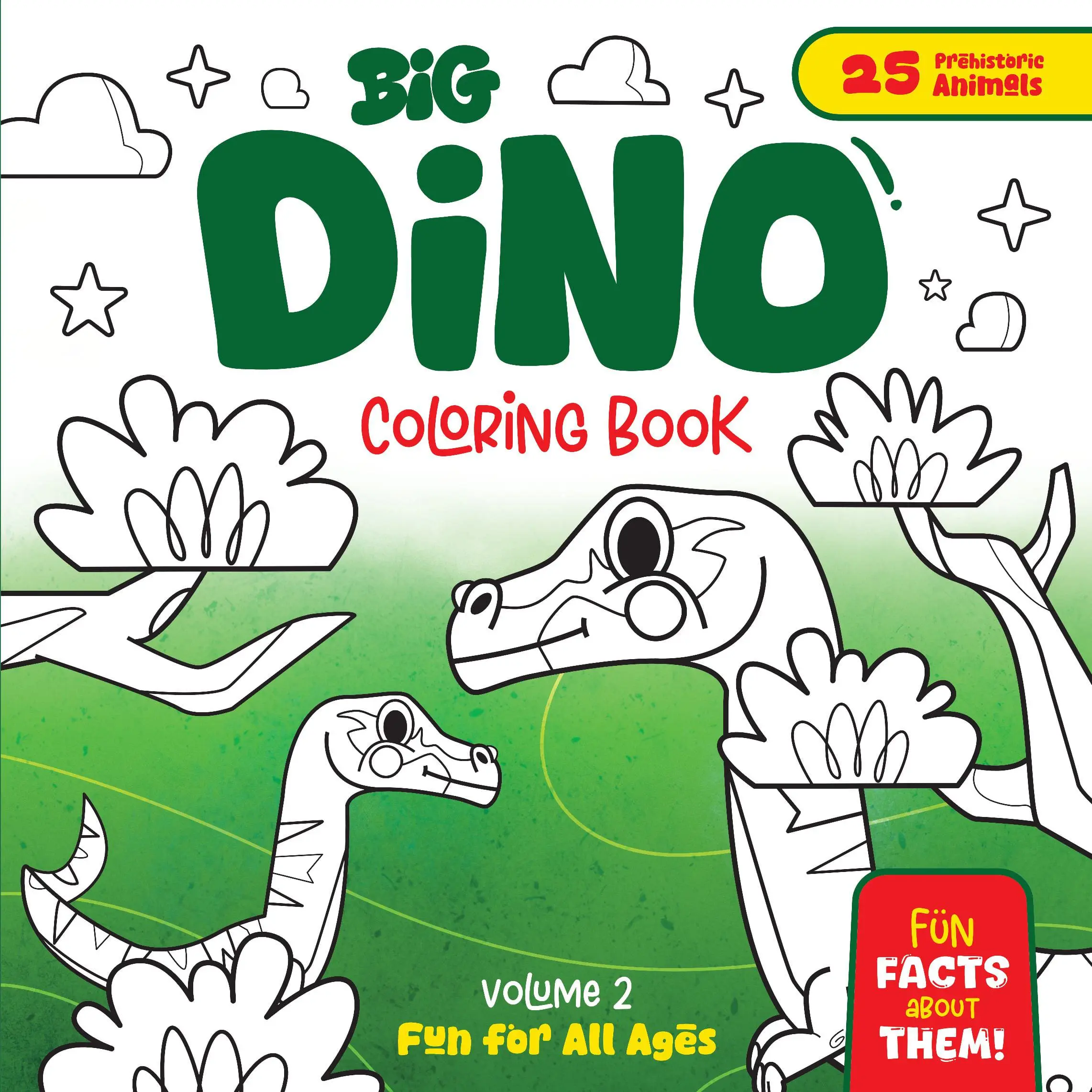Big Dino Coloring Book – Volume 2