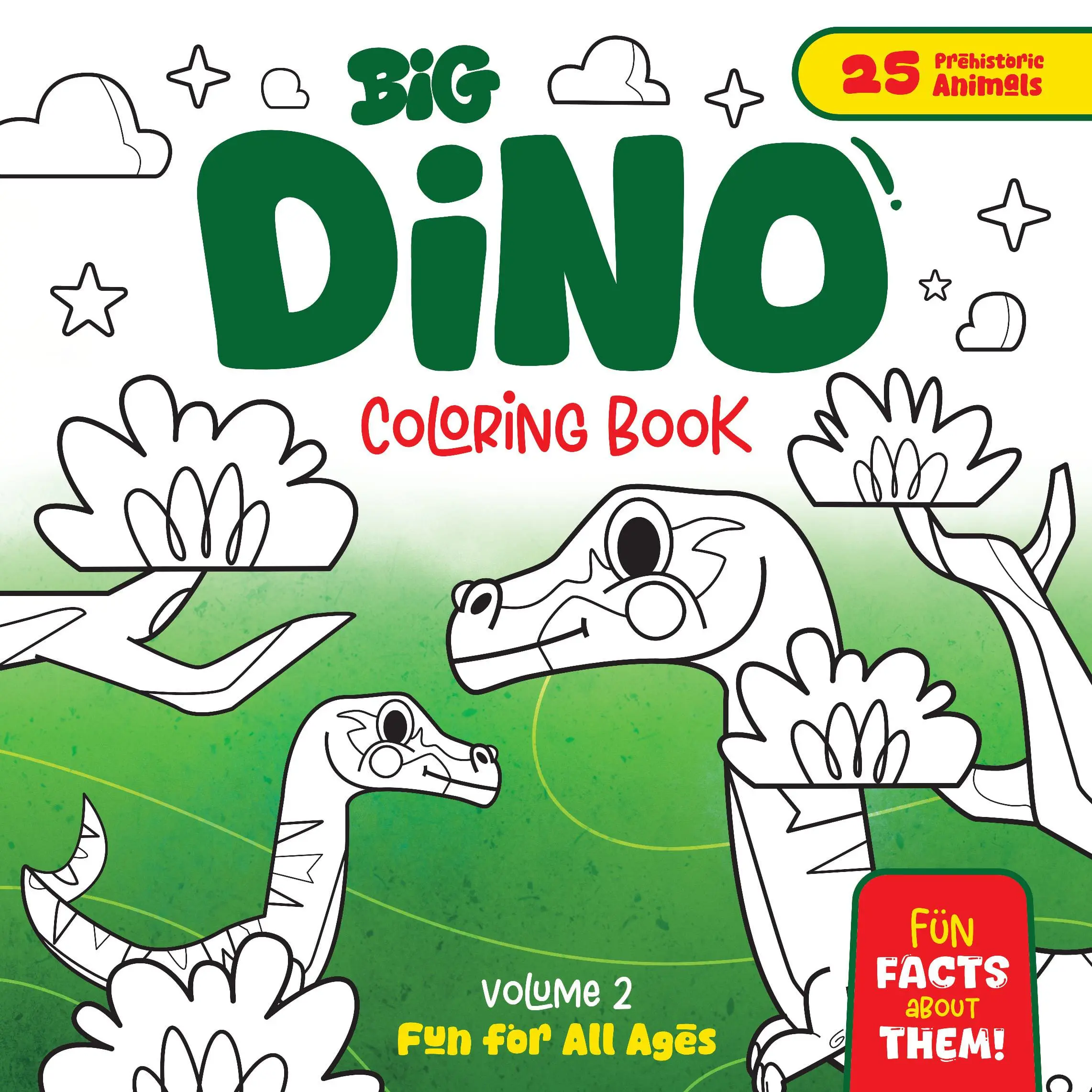 Big Dino Coloring Book – Volume 2
