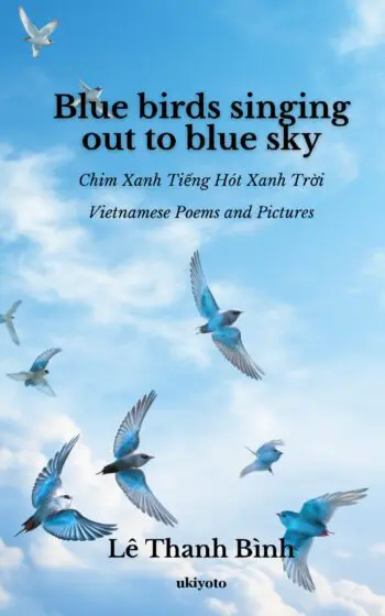 Blue birds singing out to blue sky