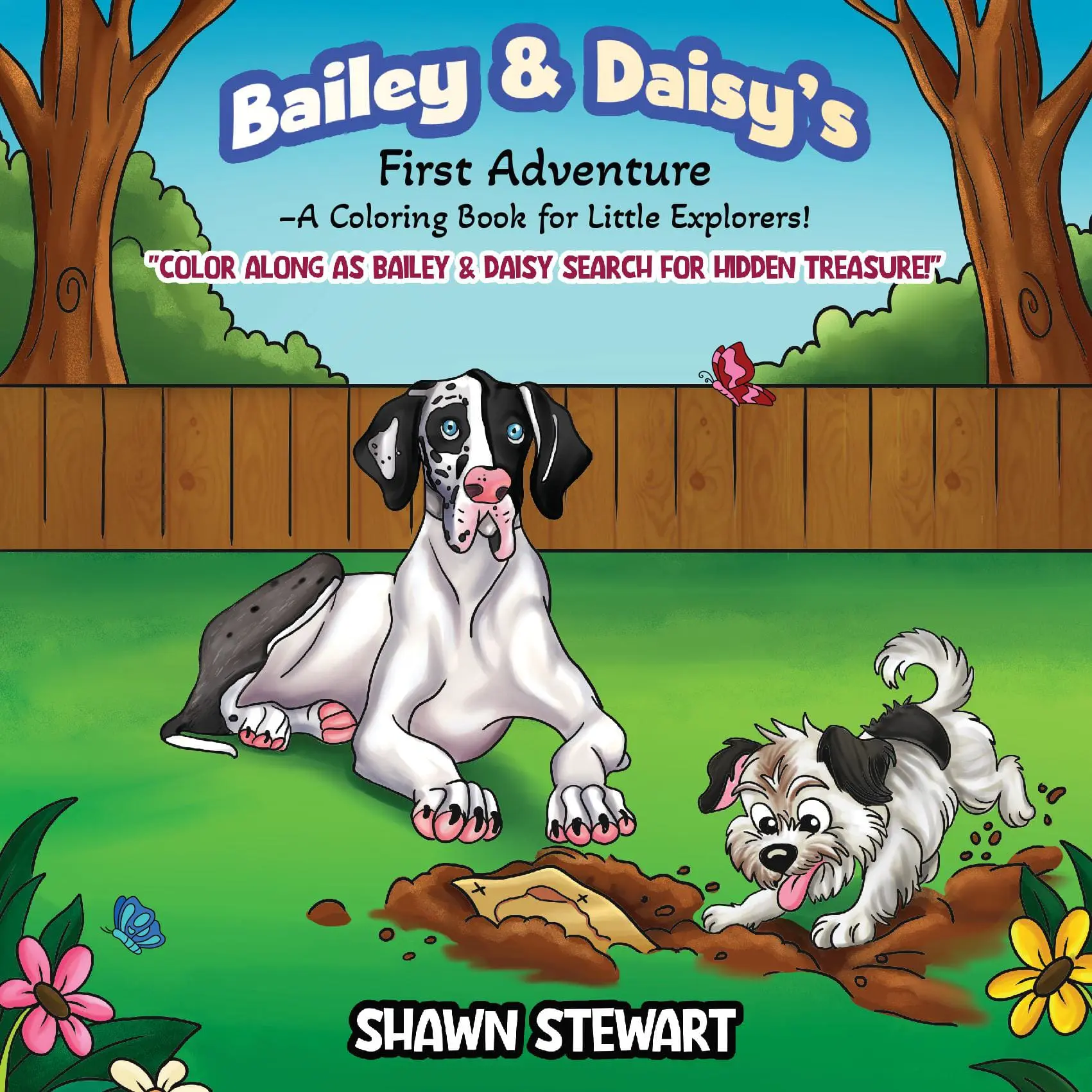 Bailey & Daisy’s Great Treasure Hunt: Color Along as Bailey & Daisy Search for Hidden Treasure (The Bailey & Daisy Coloring Book Series)