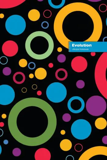 Evolution Lifestyle Notebook, Wide/Legal Ruled, Dotted Lines With 180 Write-in Pages (90 shts), Large 8 x 10 Inch (Book 1)
