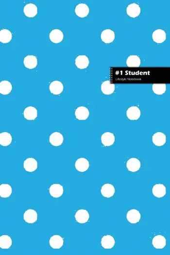 Number One Student Lifestyle Notebook, Wide/Legal Ruled, Dotted Lines With 180 Write-in Pages (90 shts), Large 8 x 10 Inch (Book 2)