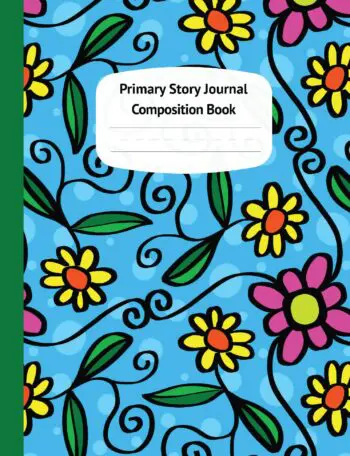 Flowers & Polka Dots Primary Story Journal Composition Book