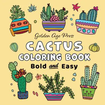 Cactus Bold & Easy Coloring Book