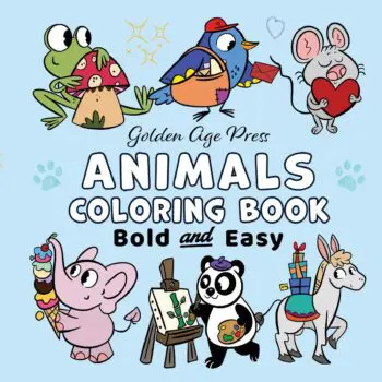 Animals Bold & Easy Coloring Book