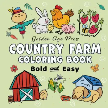 Country Farm Bold & Easy Coloring Book