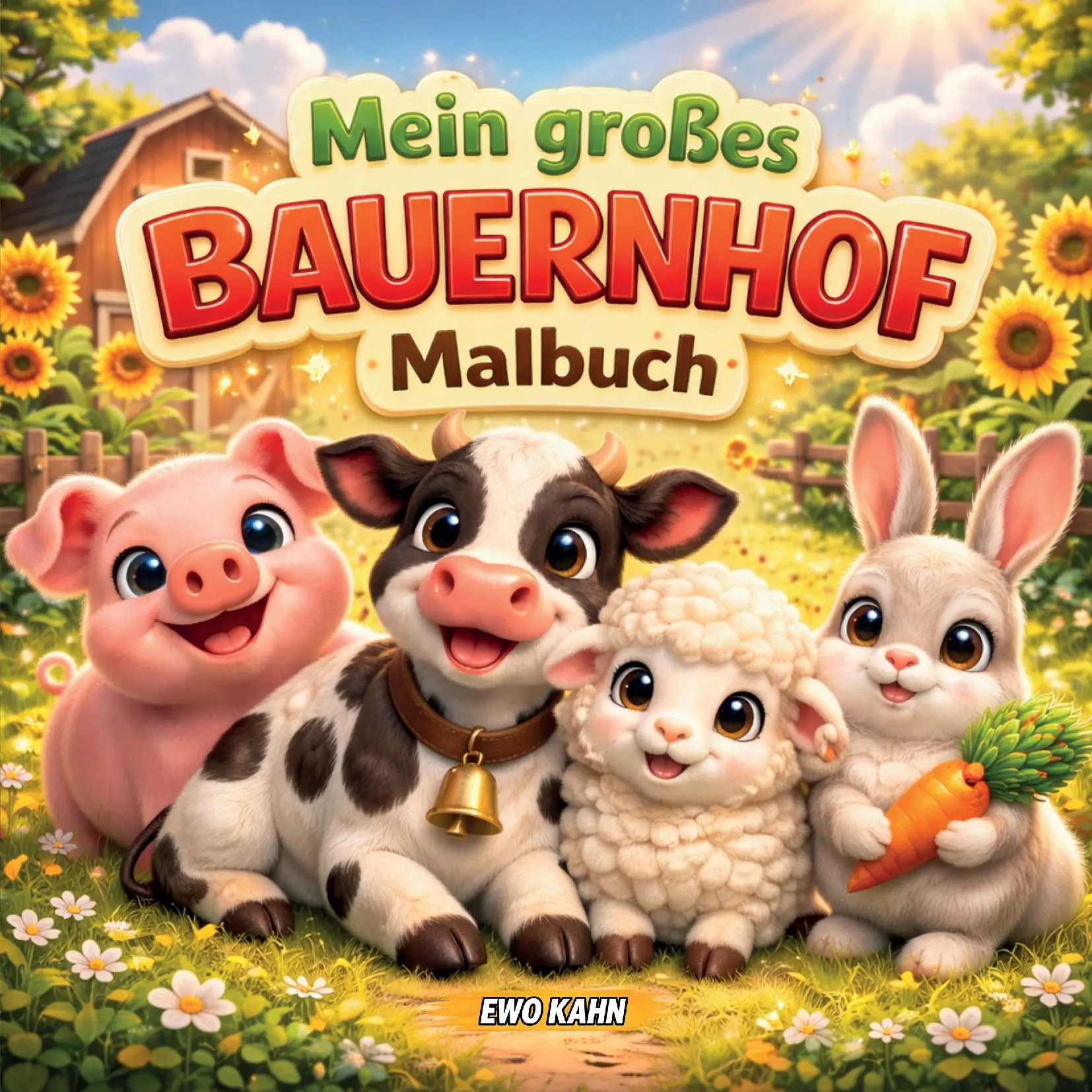 Mein großes Bauernhof-Malbuch