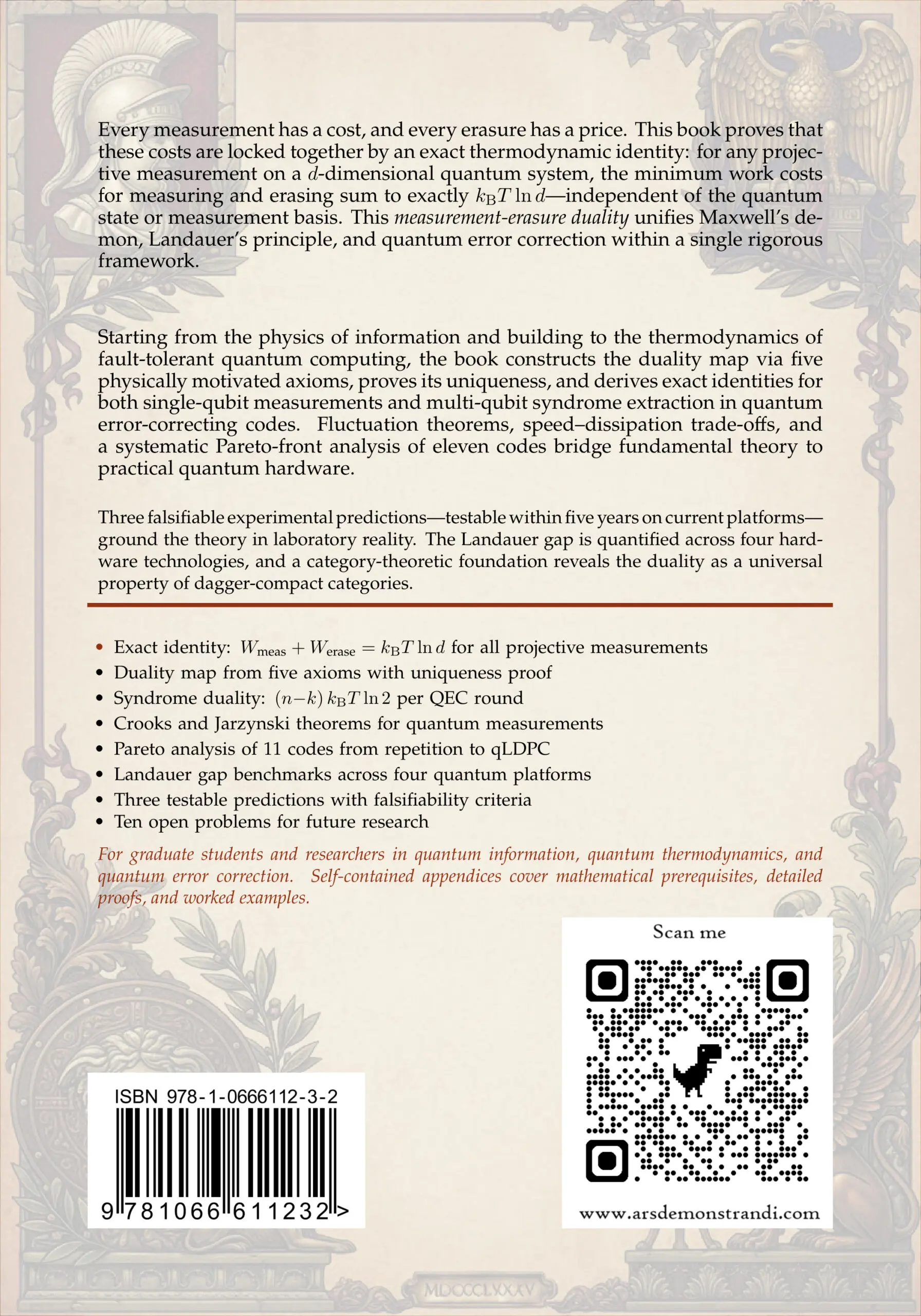 The Measurement-Erasure Duality: From Landauer's Principle to Quantum Error Correction