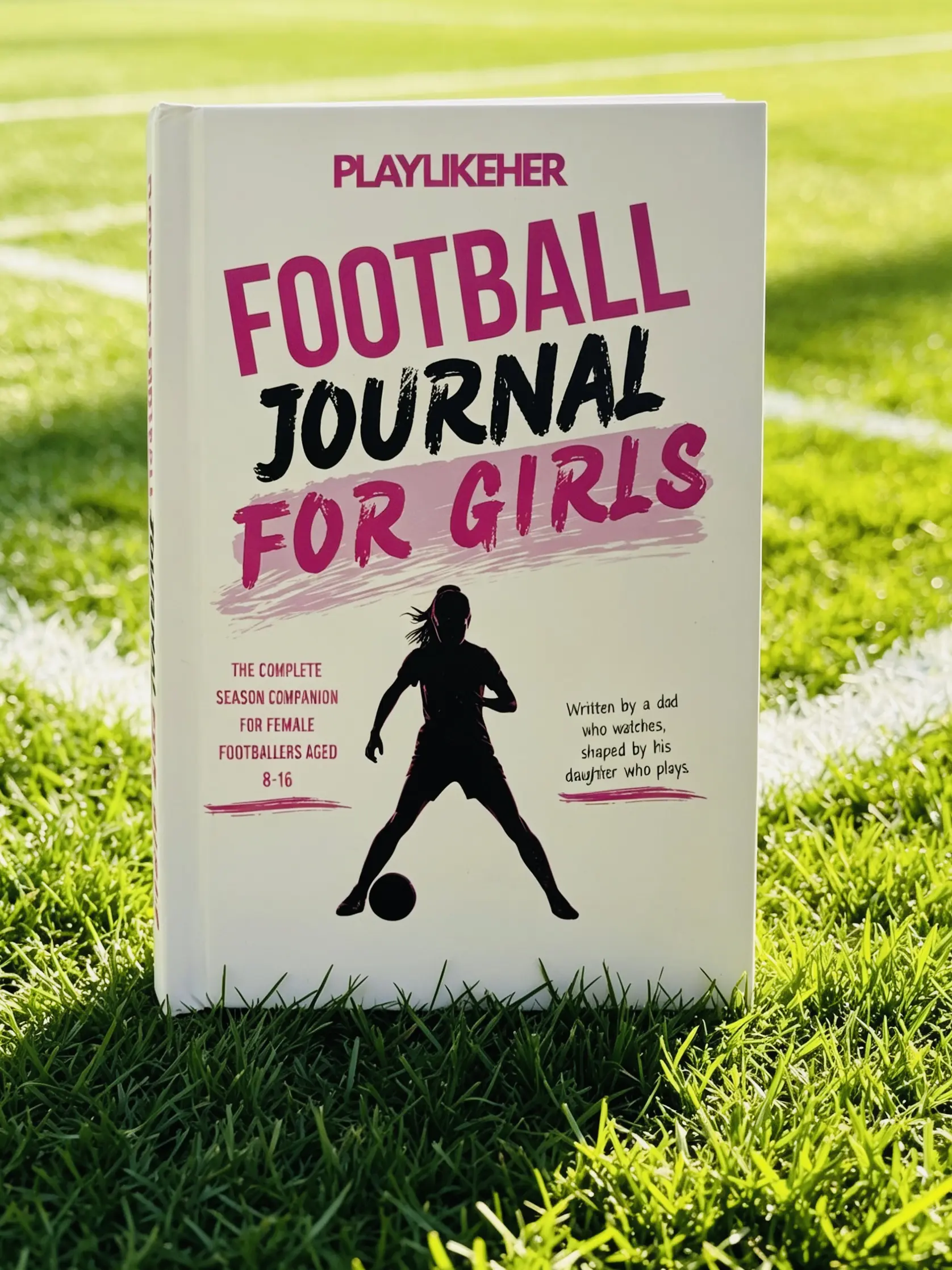 PLAYLIKEHER Football Journal for Girls Hardback Version