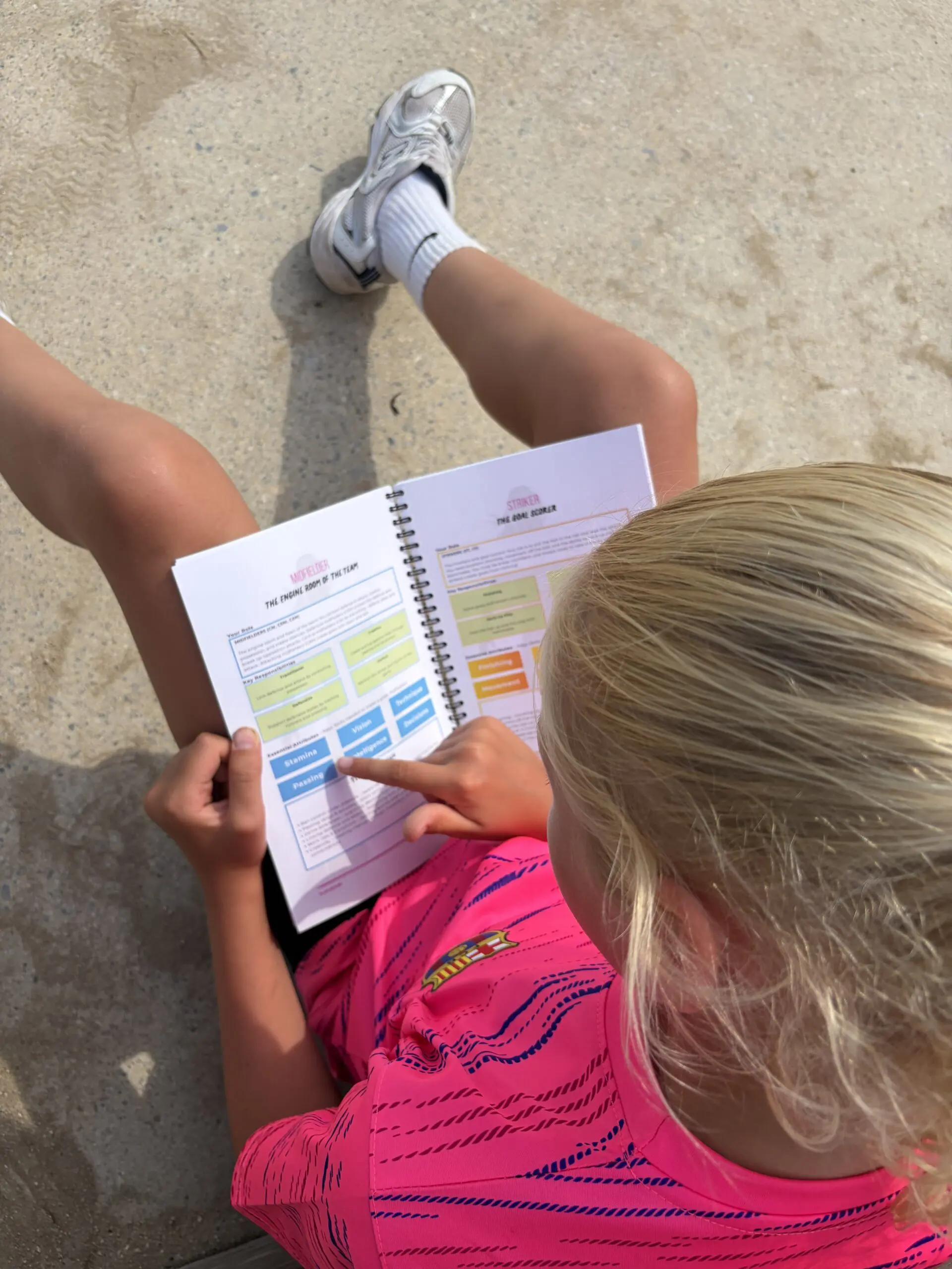 PLAYLIKEHER Football Journal for Girls Hardback Version