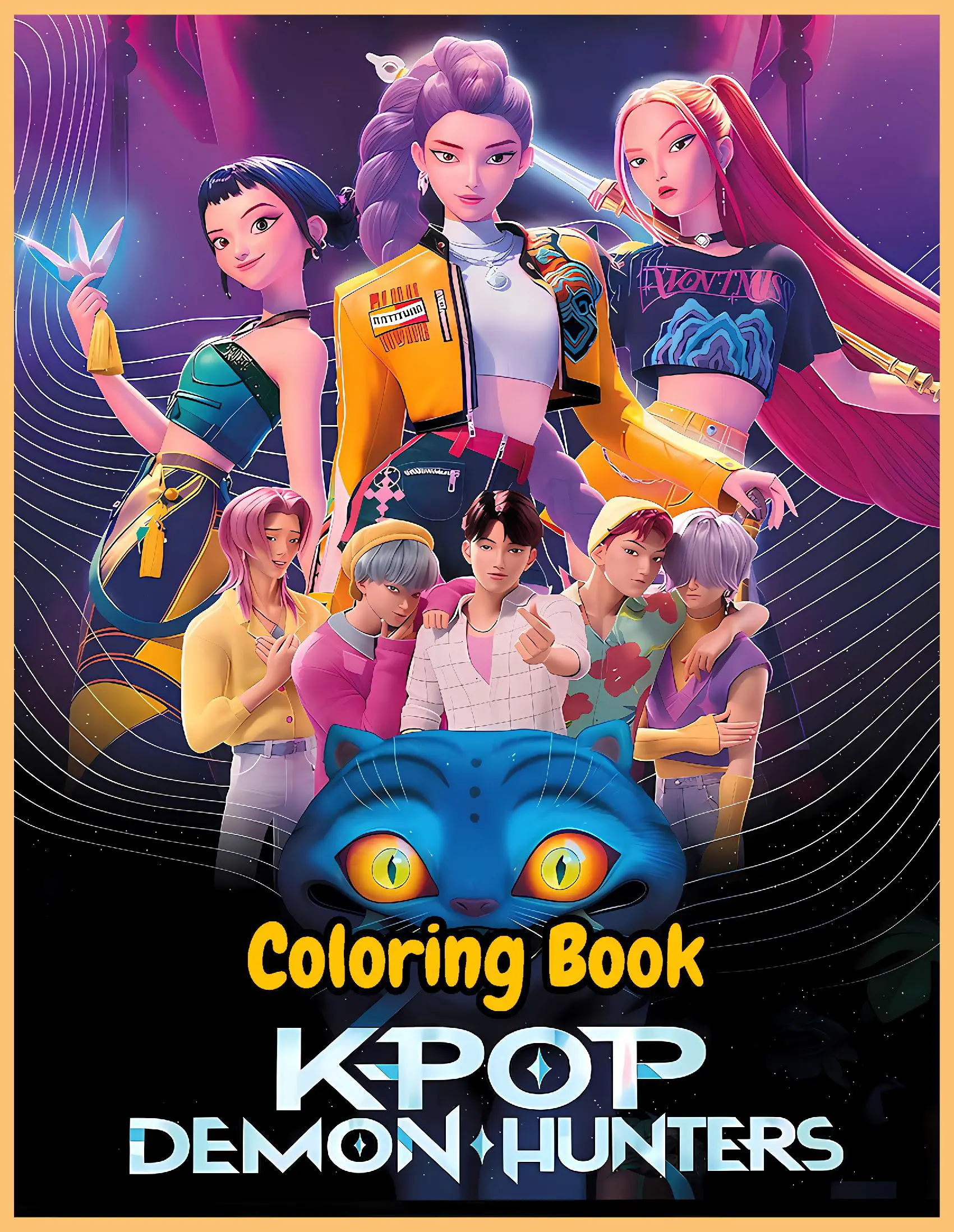 K-Pop Demon Hunters Coloring Book