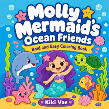 Molly Mermaid's Ocean Friends: Bold and Easy Coloring Book