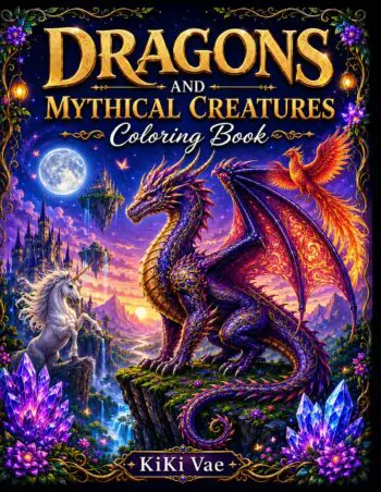 Dragons and Mythical Creatures Coloring Book