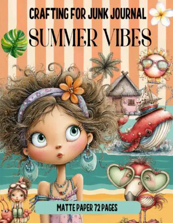 Crafting for Junk Journal Summer Vibes Ephemera Book