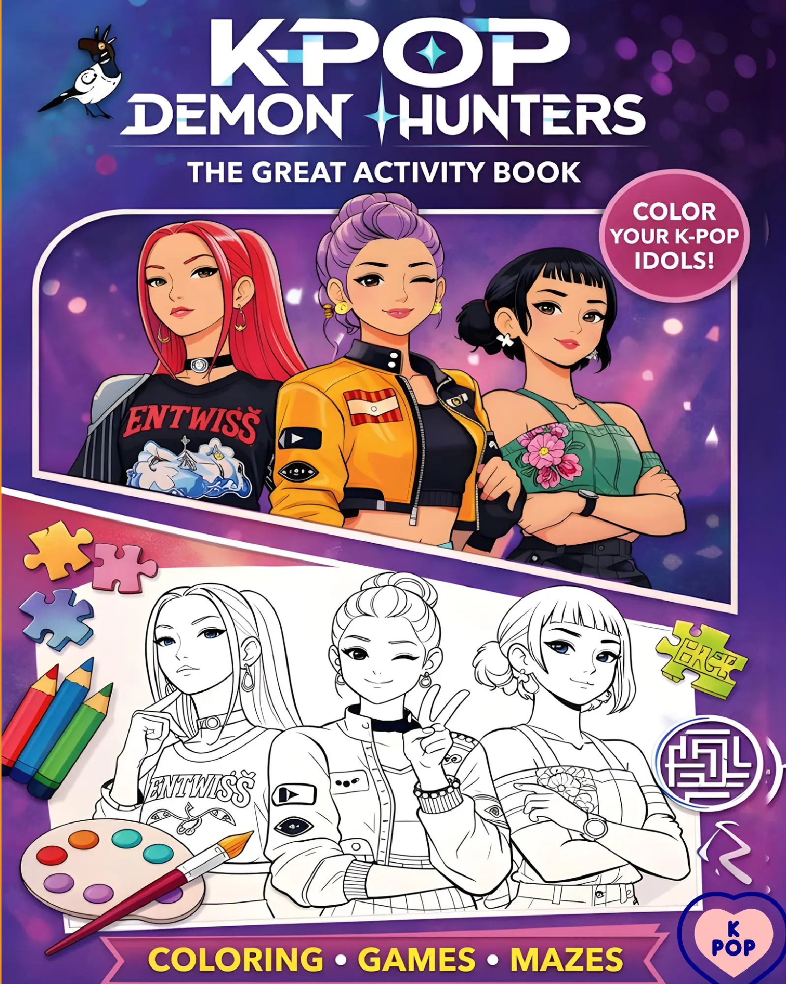 KPop Demon Hunters Activity Book