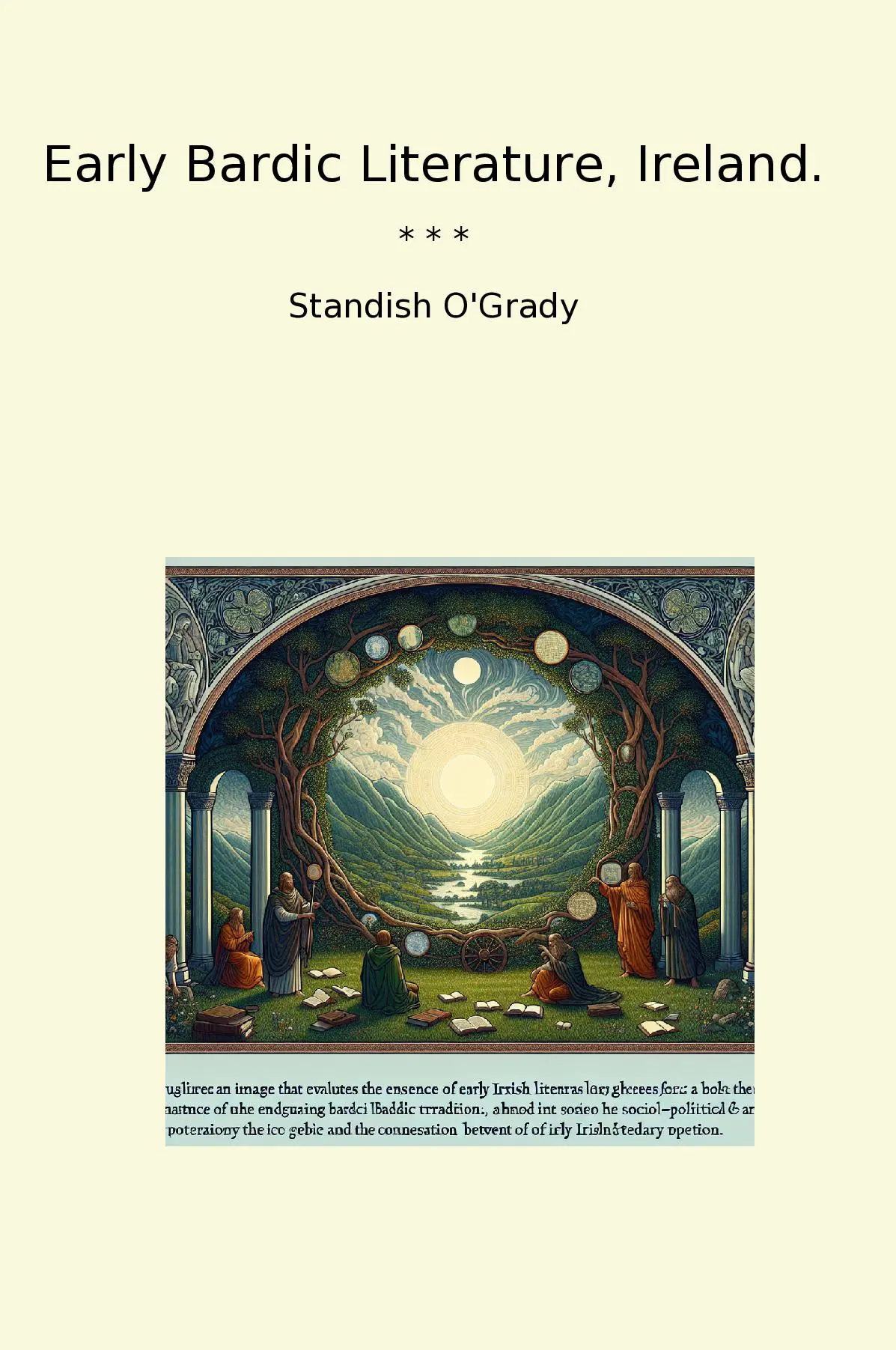 Early Bardic Literature, Ireland.