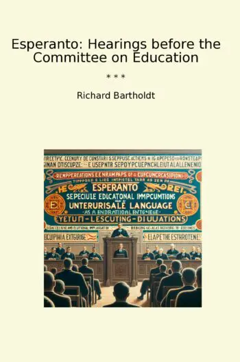 Esperanto: Hearings before the Committee on Education