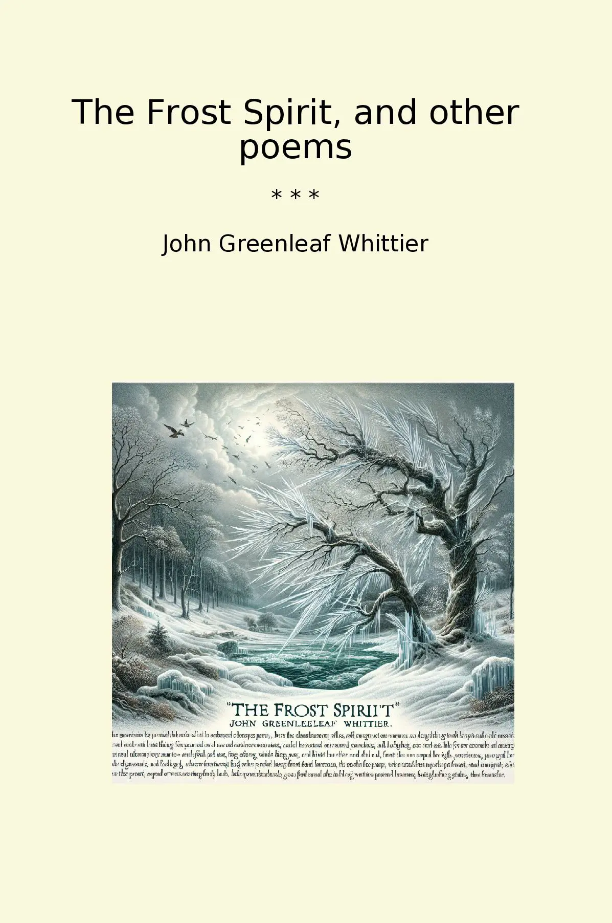 The Frost Spirit, and other poems