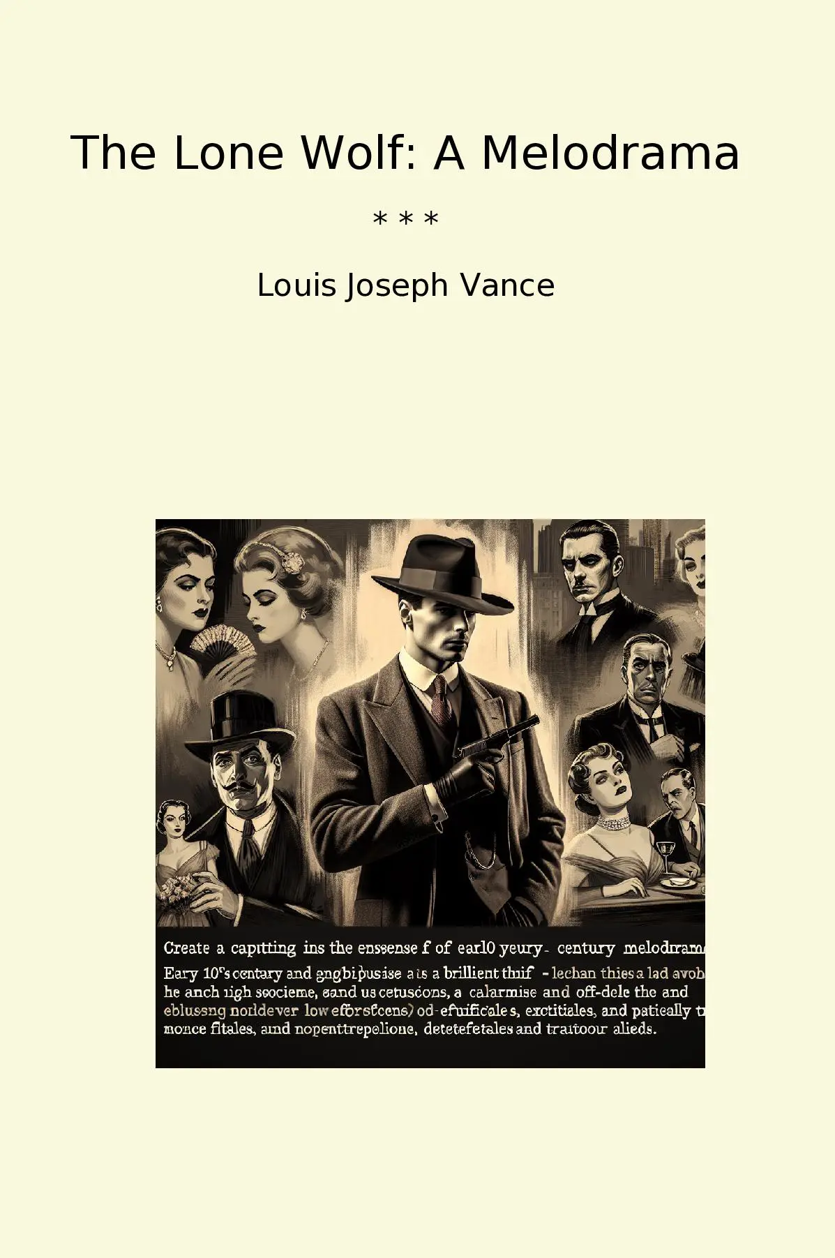 The Lone Wolf: A Melodrama