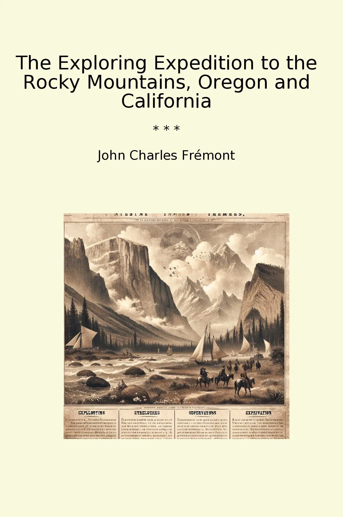 The Exploring Expedition to the Rocky Mountains, Oregon and California