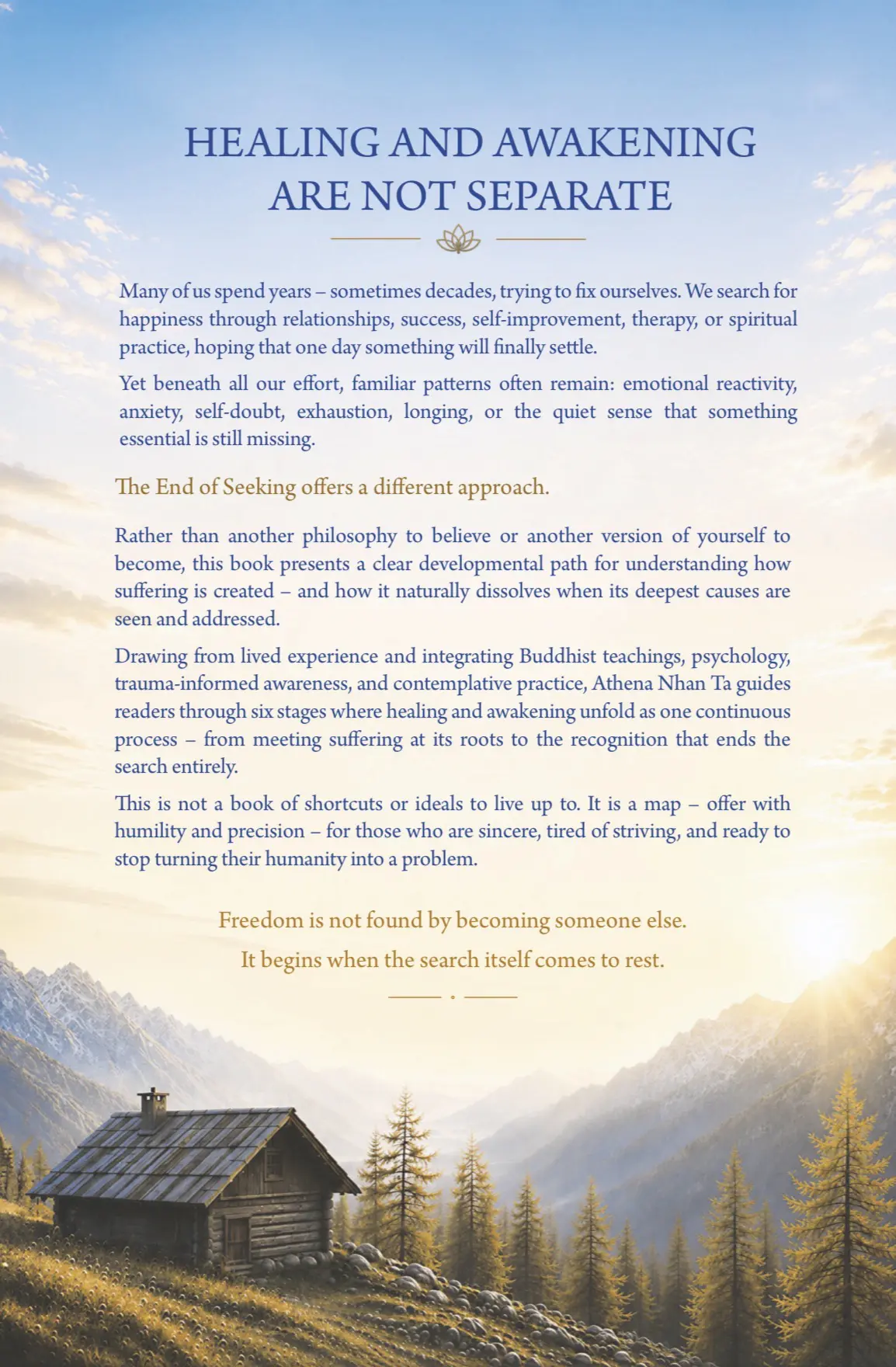 The End of Seeking