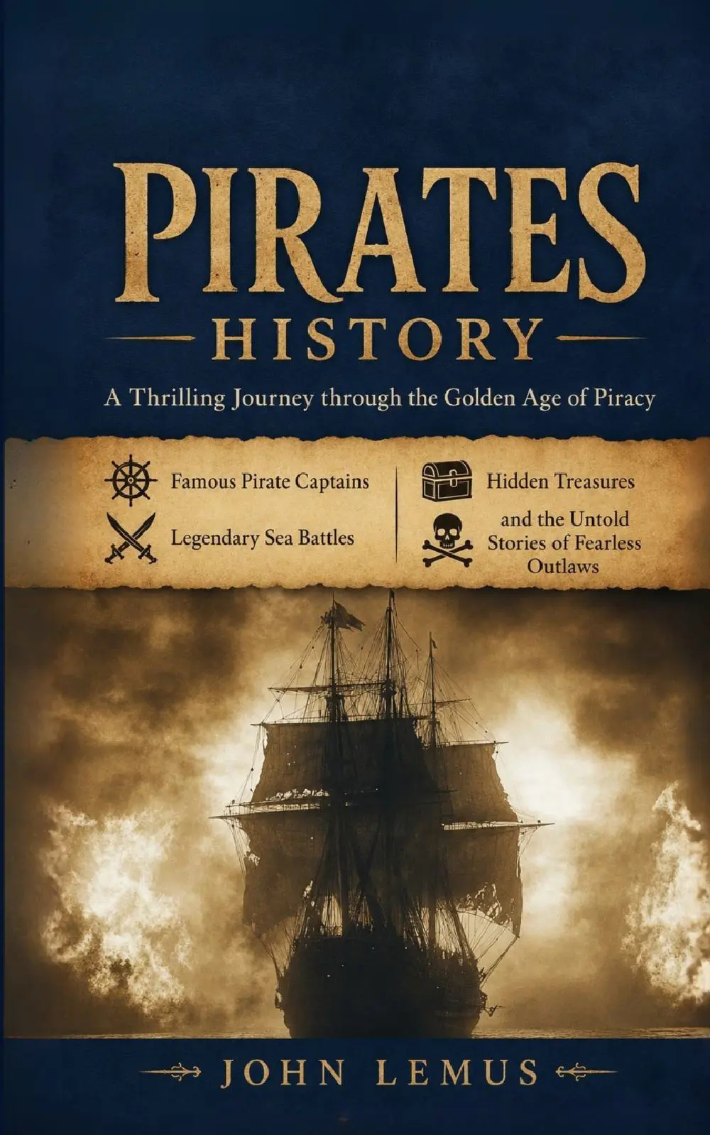 Pirates History: A Thrilling Journey through the Golden Age of Piracy Famous Pirate Captains (Legendary Sea Battles Hidden Treasures and the Untold Stories of Fearless Outlaws)