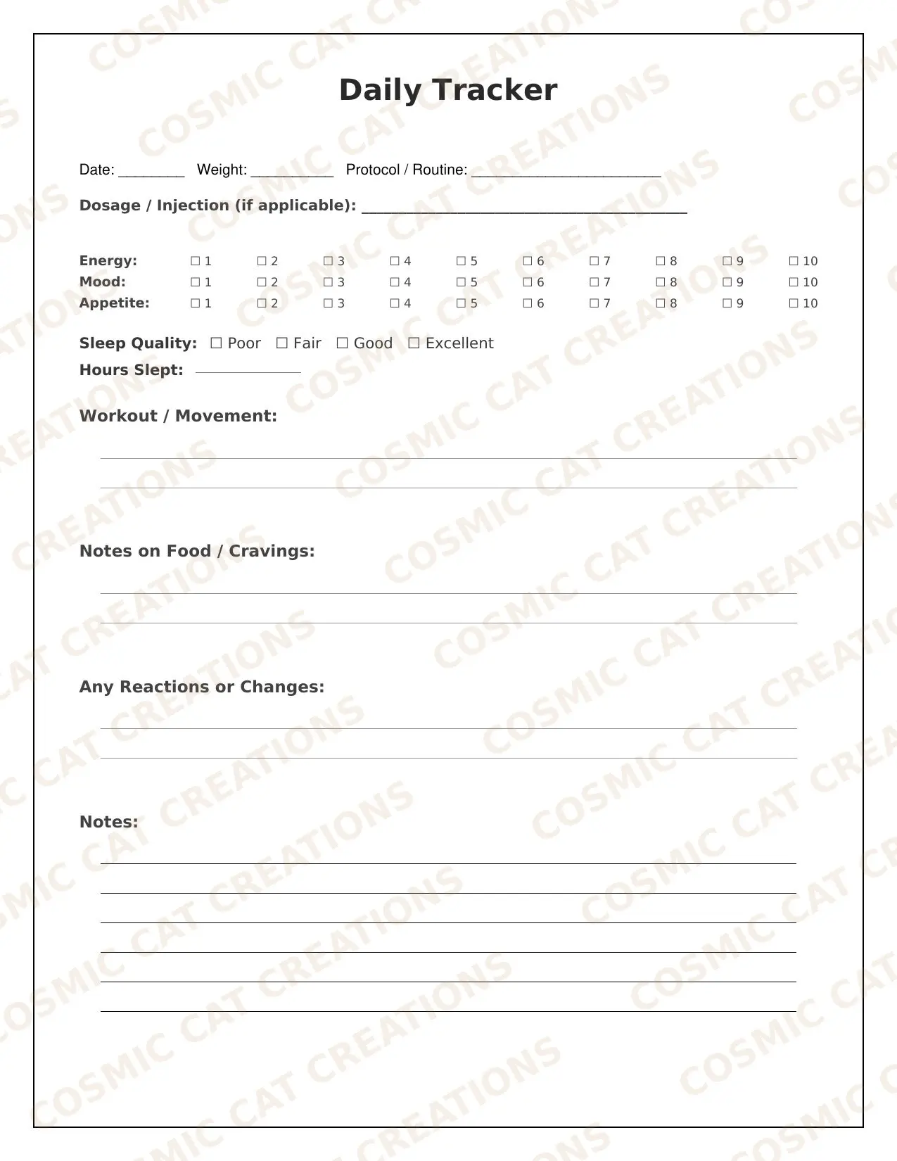 Performance & Protocol Tracker