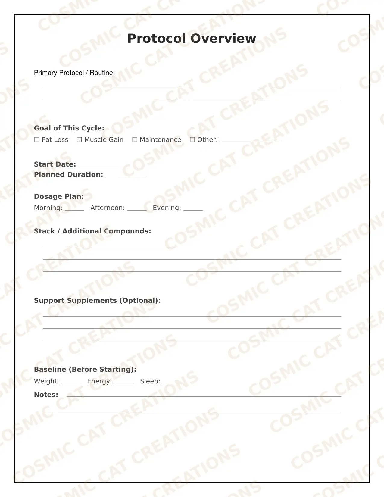 Performance & Protocol Tracker