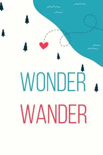 Wonder. Wander. Notebook (6x9 Lined Perfect Bound)