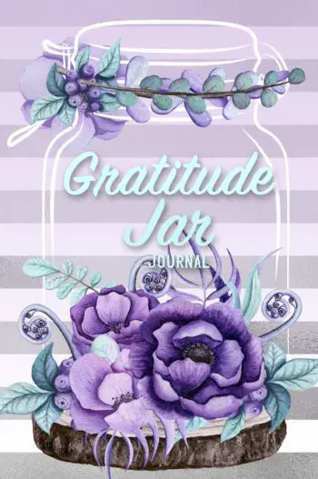 Gratitude Jar Journal: Purple Stripes (6x9 Perfect Bound)