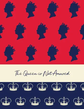 The Queen Is Not Amused Notebook (8.5x11 Dot Grid Perfect Bound)