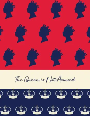 The Queen Is Not Amused Notebook (8.5x11 Lined Spiral Bound)