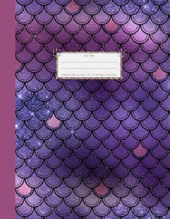 Low Tide: Lined Mermaid Composition Book (8.5x11 Perfect Bound)
