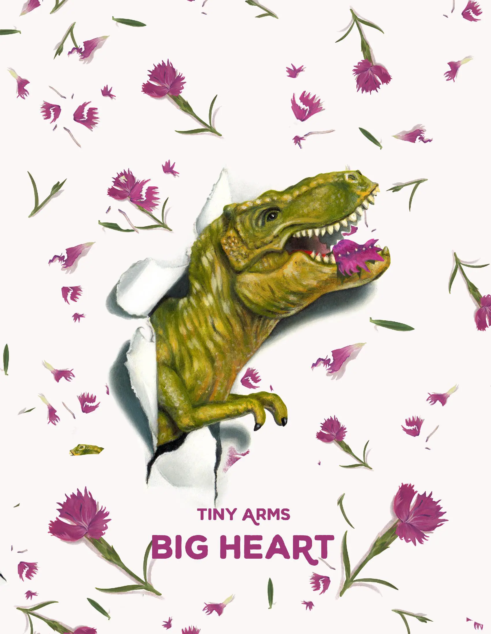 Tiny Arms, Big Heart Notebook: Flowers (8.5x11 Dot Grid Perfect Bound)