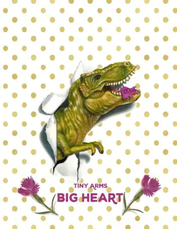 Tiny Arms, Big Heart Notebook: Gold (8.5x11 Dot Grid Perfect Bound)