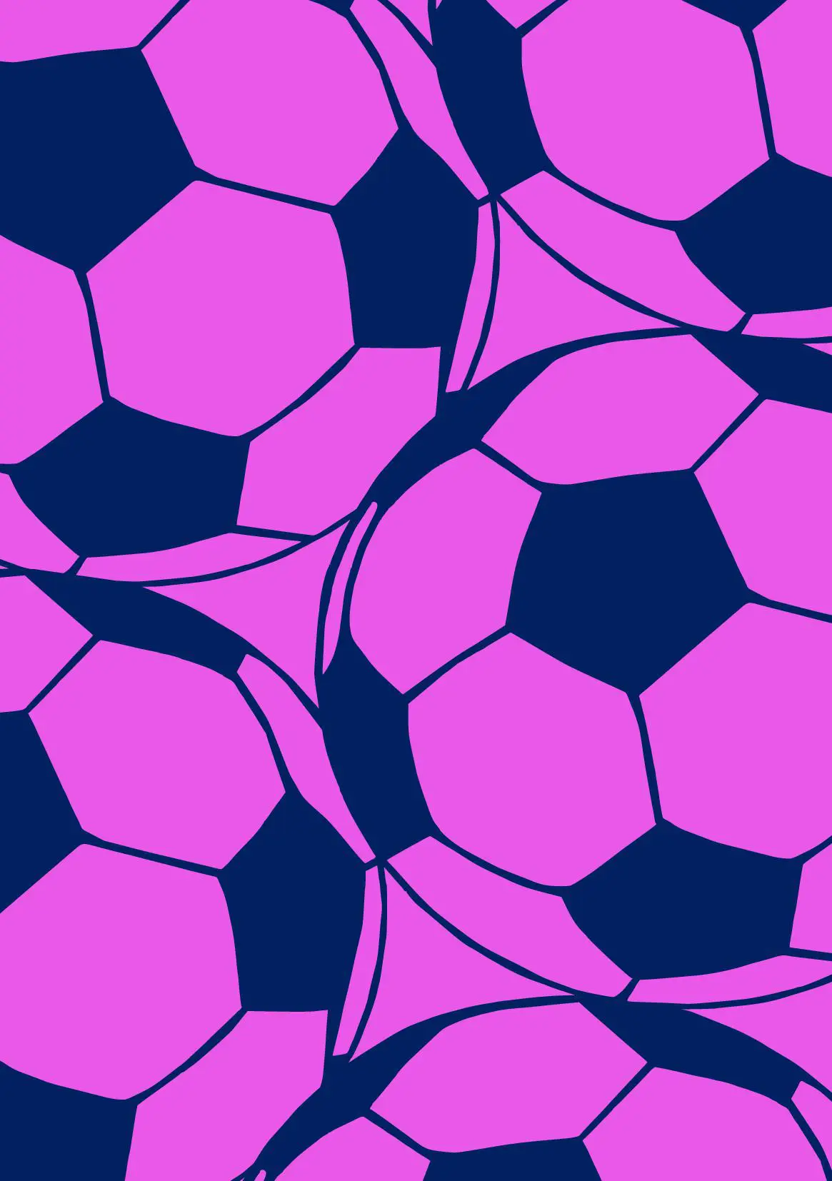 Light Purple Dark Blue Football | A5 Notebook | Lined | 100 pages | Blank Date | Page Numbers